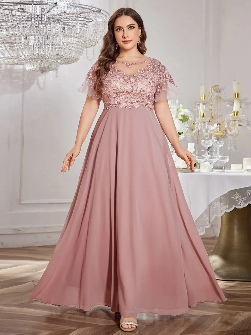 ivory junior bridesmaid dresses dideyttawl Junior Bridesmaid Dresses Ruffle Sleeve Square Neck Chiffon A-Line Flower Girl Dress with Slit 2508, White / 12 main image 1