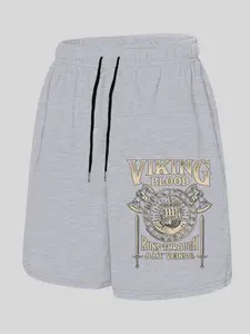 Men's Plus Size Shorts, Casual Summer Shorts with Pockets and Drawstring, Comfortable Loose Fit, Perfect for Daily Wear, Casual Athletic Shorts