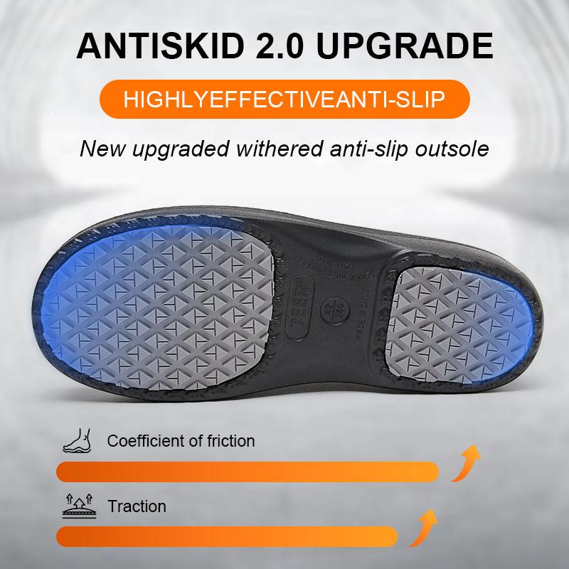 TEER Unisex work shoes，all-season daily wear，Solid color, non-slip，Waterproof and oil stain，EVAvamp Easy to maintain