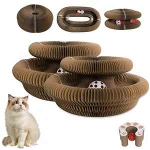 1/2pcs Magic Organ Cat Scratcher Board Cat Ball Adventure The Ultimate Interactive Mental Physical Exercise for Indoor Cats Toy, Without Battery