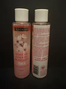 FREEMAN Beauty Makeup Remove Witch Hazel Toner for Face, Hydrating Korean Cherry Blossom, Pink, 6.1 Fl Oz