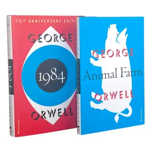 2-Book Set: 1984 Nineteen Eighty-Four & Animal Farm by GEORGE ORWELL - Special Hardcover Edition