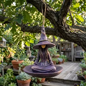 Witch Bird Feeder for Outdoor Hanging, Sparrow and Cardinal Bird Feeder, 1pc Clothes Witch Bird Feeder, Perfect for Gardens, Wild Bird Feeder
