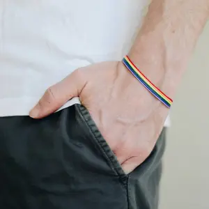 Simple Rainbow Bracelet Seven-color Personalized LGBT Jewelry  New Men's Bracelets