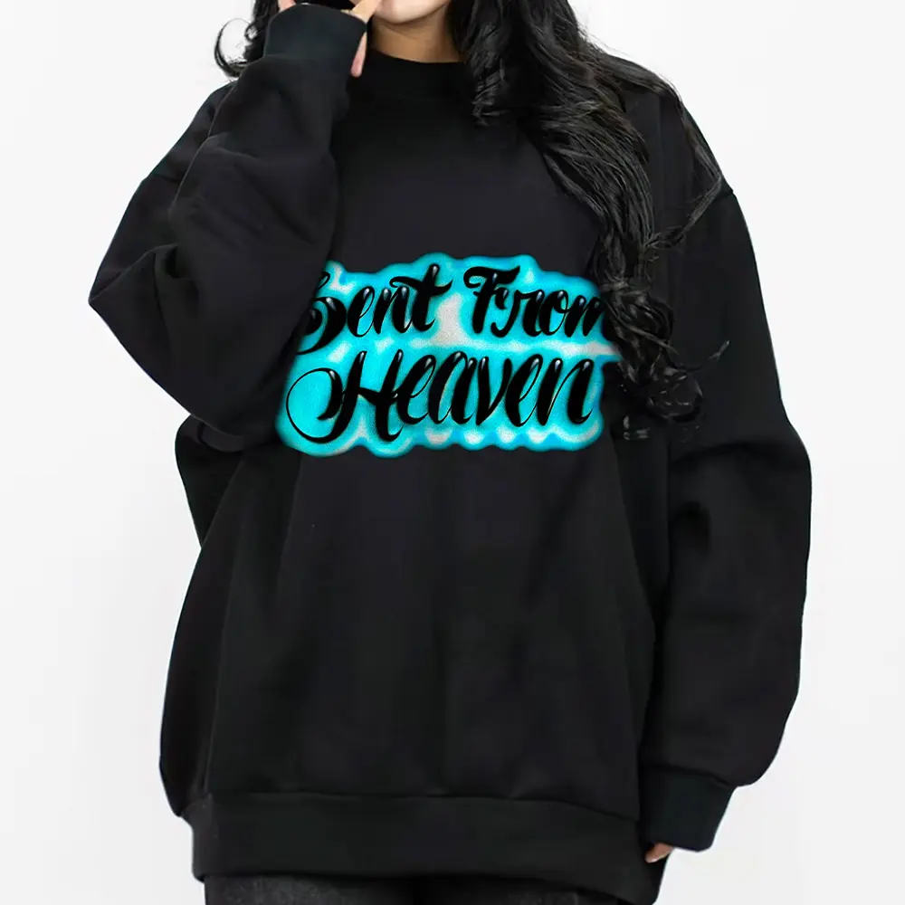 Heaven Chicano Clothing, Gangster clothes, Chicana Art, Cholo Chola outfit, Streetwear hoodie, Full size, full color