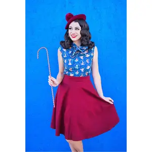 Charlotte Skirt in Burgundy - Plus Sizes only