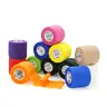 OK TAPE Self Adherent Elastic Sports Tape (12 Packs, Adults, All Seasons) - 2"x5yd Breathable Non-Woven Stretchy Adhesive Support, Wrist Wraps, Comfortable Exercise Back/Foot Support, Gym Wrap (Mixed & Solid Colors)