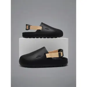 2026 Women's EVA Fashion Solid Color Thick-Soled Sandals, Fashionable Indoor Non-Slip Round-Toe Slippers, All-Season Casual Travel Shoes for Men and Women