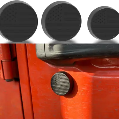 Silver Door Lock Switch Cover Trim For Jeep Wrangler JL & JT 2018+ – 2-Piece Set