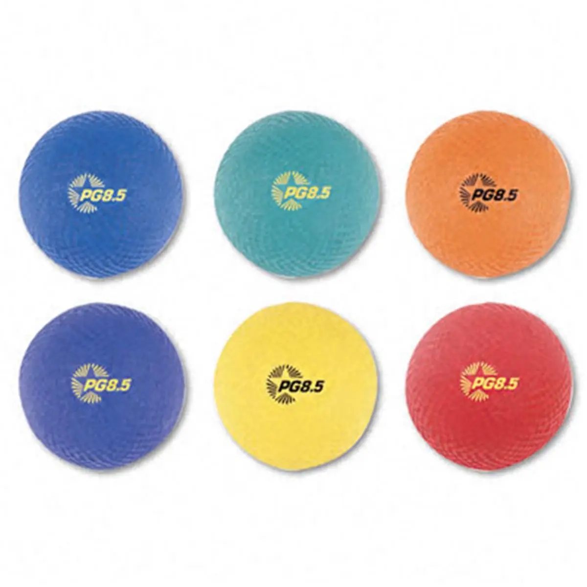 212 MAIN 6-Piece Nylon Wound Playground Ball Set, Assorted Colors, Colorful Set (DDI 508573)