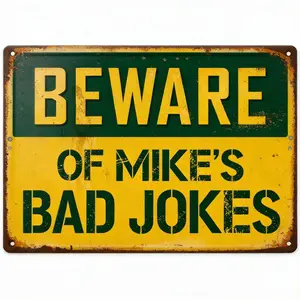 Mike Classic Retro Metal Sign Funny Wall Plaque Vintage Home Bar Decor