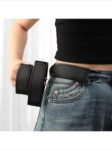 Unisex No Buckle Elastic Waistband, Soft and Stylish Trouser Loops, Comfortable Casual Belt for Men and Women