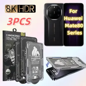 3-Pack Nk Gorilla Screen Protector Film, Compatible with Huawei Mate80 Series, High Clarity Tempered Glass, Easy Install Anti-Scratch