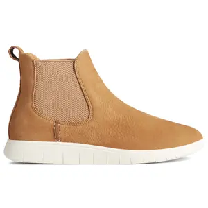 Sperry Womens Coastal Plushwave Round Toe Chelsea Casual Boots Ankle - Brown Sperry Womens Coastal Plushwave Round Toe Chelsea Casual Boots Ankle - Brown