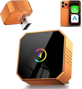 2026 Upgraded Wireless CarPlay & Android Auto Adapter, Mini Wired-to-Wireless Plug-and-Play Adapter for iPhone iOS 10+ & Android with Stable Connection & No Latency