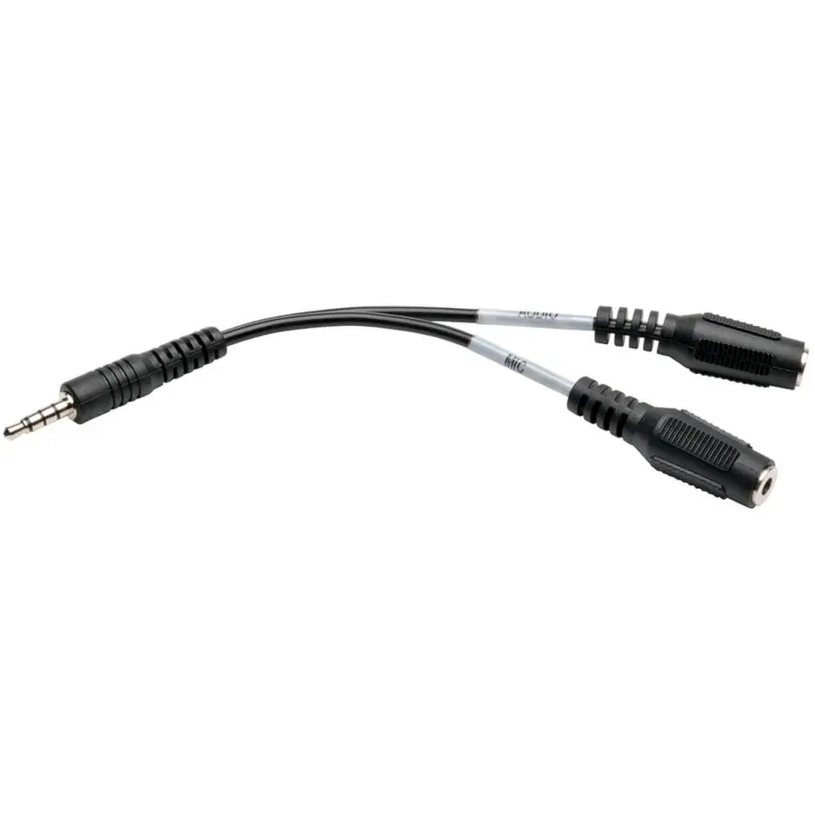 Tripp Lite 6" 3.5mm 3-Position (x2) to 4-Position Audio Headset Splitter Adapter