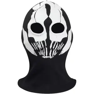 Balaclava Black Ghosts Skull Full Face Mask for Men Women Cosplay Party Halloween Outdoor Motorcycle Bike Cycling Skateboard Hiking Skiing