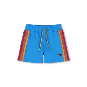 AVIATOR NATION KIDS FLEX BOARD SHORTS - NEON BLUE