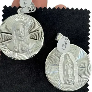 Virgenita Pendant Silver.925 - Big Doble Sided Design with Unique Features