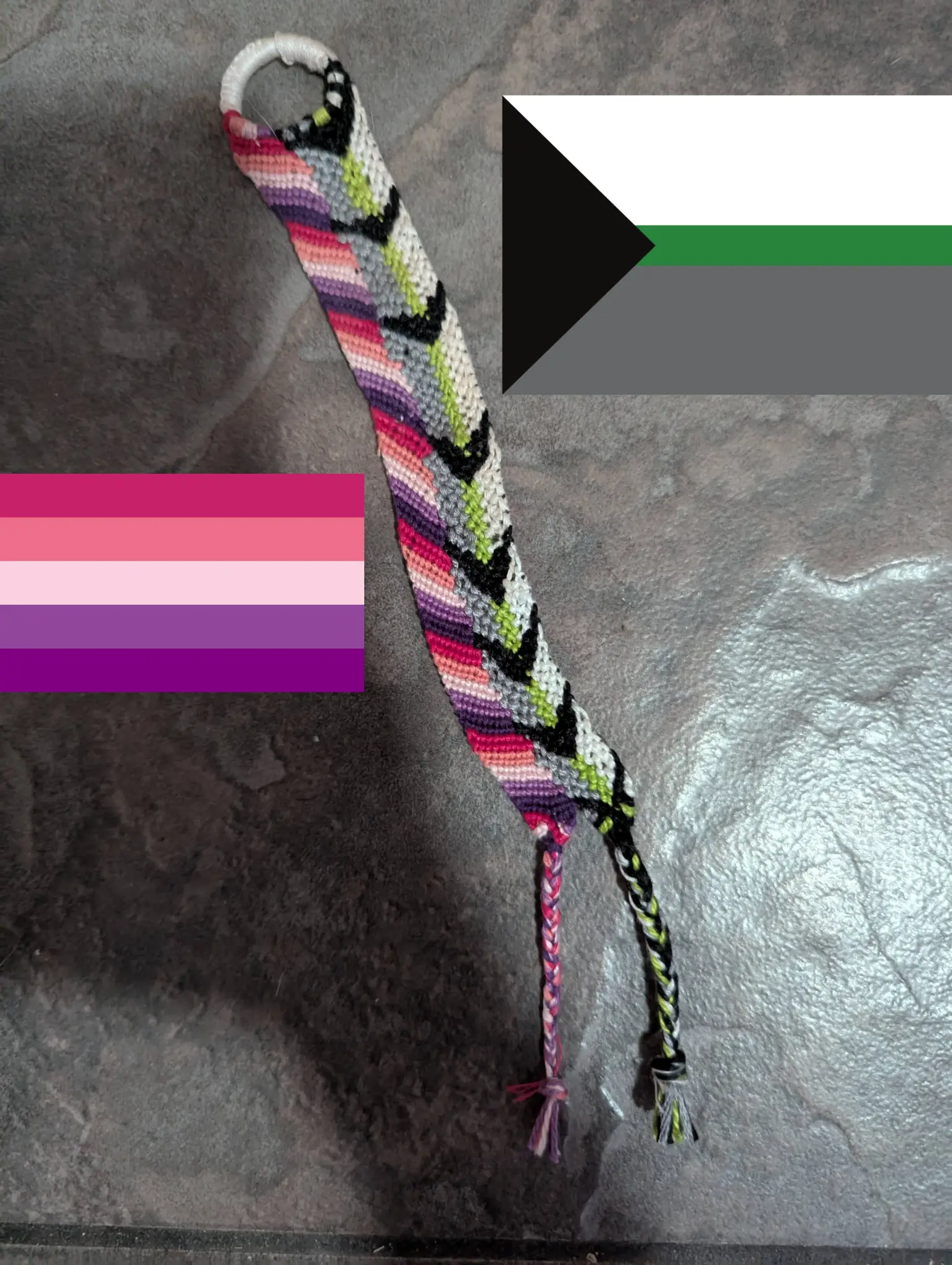 Handmade Identity Bracelet - Cotton Cord Pride Bracelet