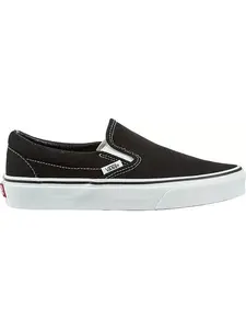 Vans Classic Slip-On Unisex Black & White Skateboard Shoes for Men & Women - Casual Wear Easy Slip-On Design Timeless Look Slipon