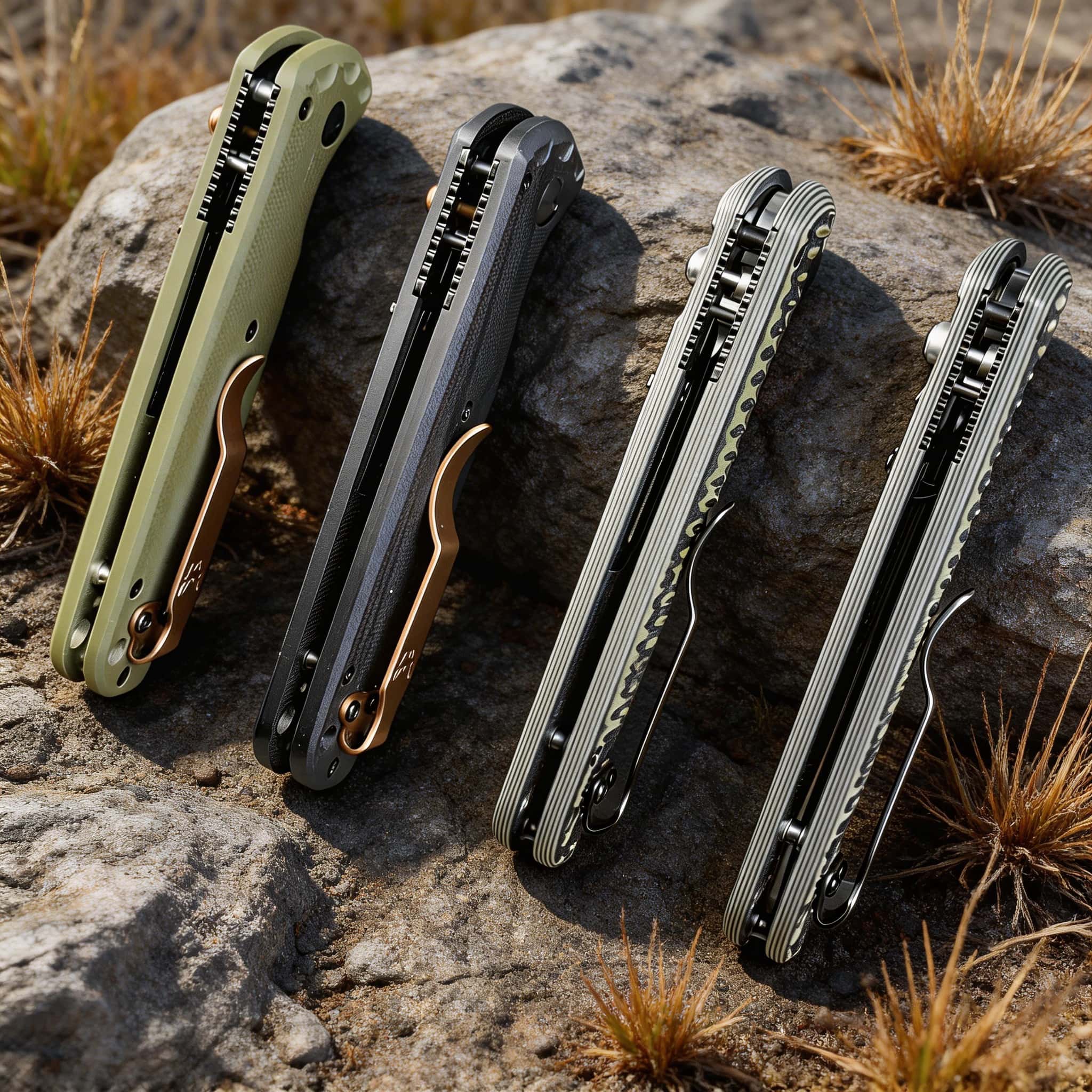 D2 Battlewash Folding Tool with G10 Handle & Button Lock | Premium Neck Tool Set for Camping, Hiking & EDC | Ideal Gift for Outdoor Enthusiasts