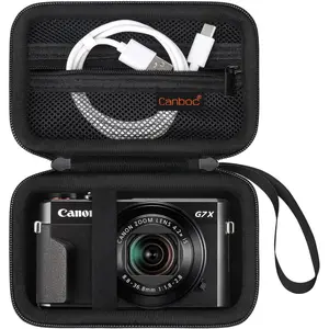 Camera Case For PowerShot G7 X Mark II,G7X Mark III Digital 4K Vlogging Camera, Point and Shoot 4K Video Camera Bag, Zipper Pocket Fits Cable, Batteries, Black