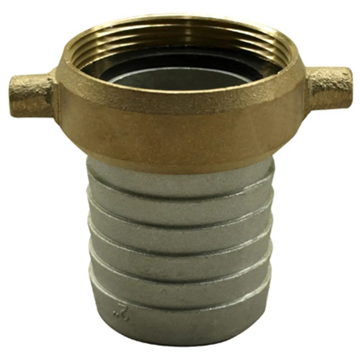 212 MAIN Aluminum Short Shank Coupling - Part #43076000, 2 in. Female Threads Fitting, 0.52 in. Size, Requires Gasket for Sailing Water Sports Hose Connections