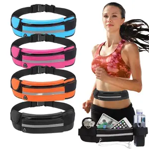 Outdoor Running Pack Belt Waist Pouch Ultra-thin Mobile Phone Elastic Sport Waterproof Close-fitting Mobile Phone Bag Coin Purse