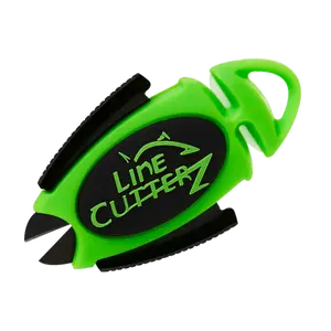 LINE CUTTERZ Dual Hybrid Micro Scissors - Ceramic & Stainless Steel, Versatile Fishing Line Cutter, Lightweight & Durable, Ideal for Saltwater & Freshwater Fishing, Cuts Braided, Monofilament & Flourocarbon Fishing Lines Up to 100lb Test