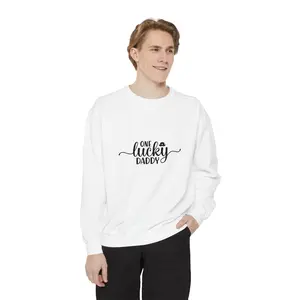 Lucky Daddy Sweatshirt - Unisex Garment-Dyed Crewneck