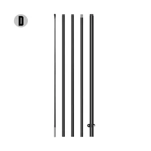 13.5ft Extra Tall Feather Flag Pole Only, Heavy Duty Fiberglass & Aluminum Flagpole Kit for 13.45x2.6ft Banners, Commercial Grade Advertising Sign Pole for Wind Resistance, Tool-Free Setup, No Base No Flag