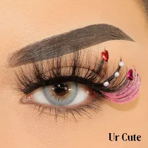 Ur Cute Valentines Day Strips - Eyelashes for Makeup, Lightweight and Flexible Design