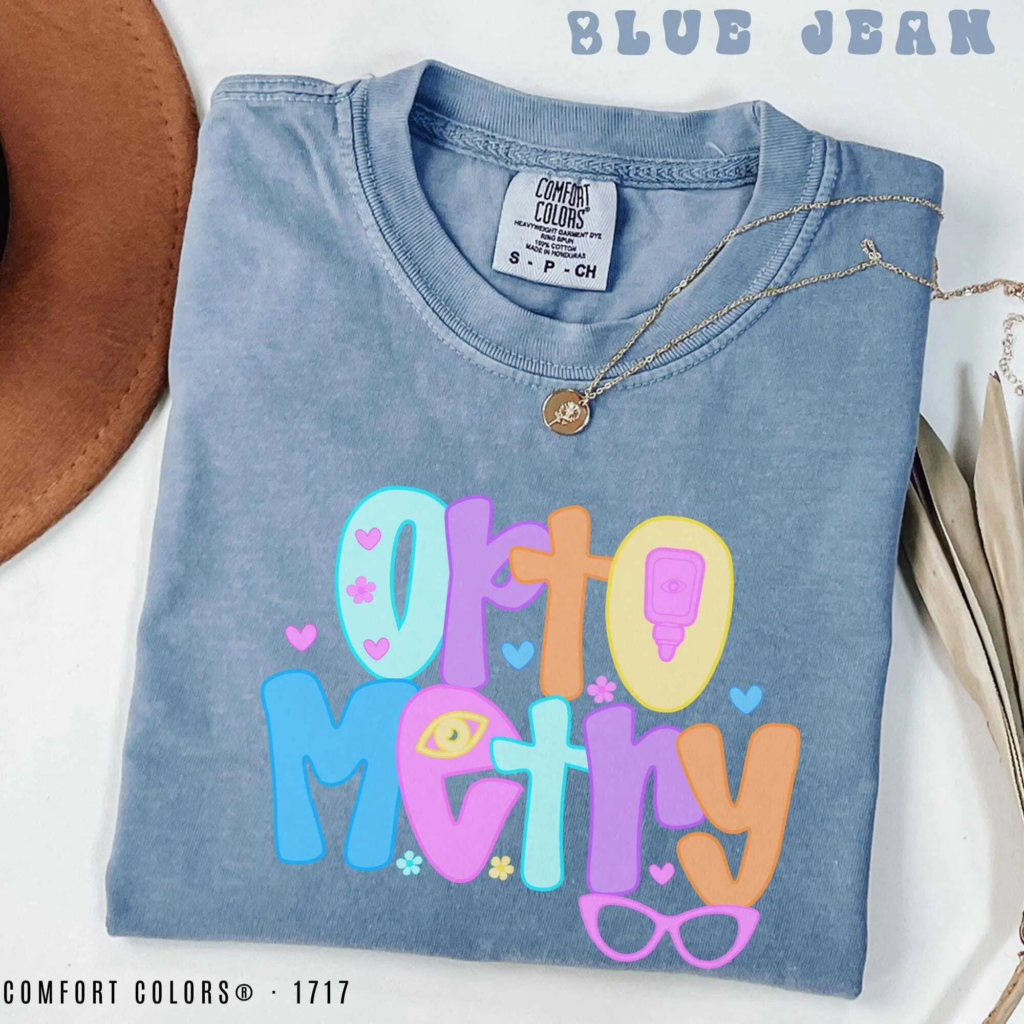Comfort Colors Optometry T-Shirt: Optician Gift, Graduation Tee Fabric Top