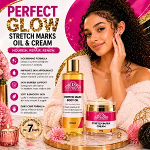 STRETCH MARKS FADING OIL & STRETCH MARKS CREAM.