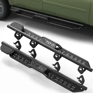 Running Boards for Running Boards for 2006-2020 CHEVY SUBURBAN SUV, Two-Raised Step Design, Heavy-Duty Carbon Steel Nerf Bars, 2PCS SUV, Two-Raised Step Design, Heavy-Duty Carbon Steel Nerf Bars, 2PCS