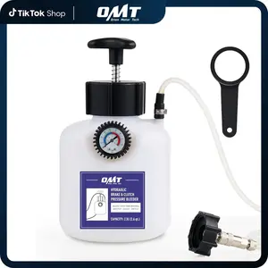 Orion Motor Tech Brake Bleeder Kit, One Person 2.5L Fluid Extractor, Hand Pump Master Cylinder Bleeder Kit with 2.6qt Bottle Gauge Hose Wrench European with 42mm Adapter for Ford VW Porsche BMW More, Automotive Maintenance Tools #TikTokShopStockUp
