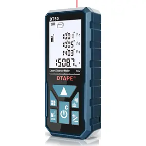 Laser Measure, Digital Laser Distance Meter, Upgraded High-Accuracy Laser Measuring Tool, Electronic Tape Measure, 2" Backlit LCD Display, Area/Volume/Indirect Measurement, in/Ft/Ft+in/M