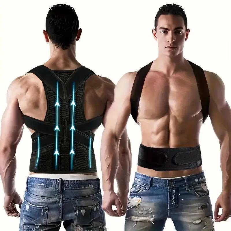 OLLAS Adjustable Back Support for Men & Women |   Upper and Lower Back Stabilization with Waist Stability, Breathable Mesh Design |   Casual Posture Corrector