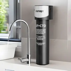 Vortopt Q6-Uf Under-Sink Water Filter System, Sediment Carbon Filter, Removes Lead Chlorine Odors, Direct Connect Kitchen Faucet, Nsf Ansi 42 Certified, Us Technology
