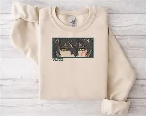 Yuno Sweatshirt, Sweatshirt Anime Embroidered Sweatshirt, Embroidered Anime Shirt, Anime Shirt, Embroidered Shirt, Black Clover Sweatshirt