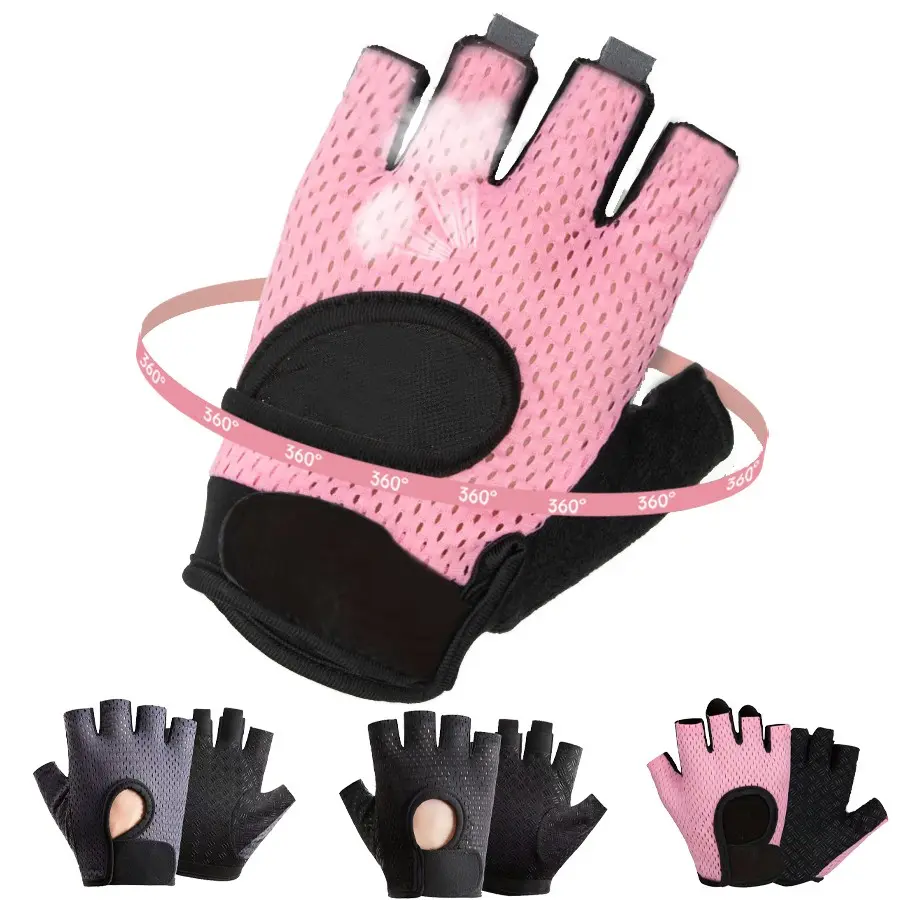 Breathable Ultra Lightweight Weightlifting Gloves, Full-Length Fitness Training Gym Exercise Cycling Gloves for Men & Women, Gym Accessories, Workout Accessories