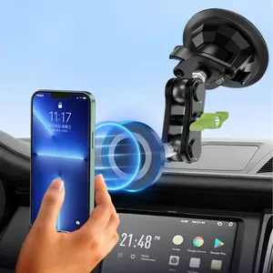 Magnetic Car Phone Mount with Strong Suction 360° Adjustable Hands-Free Holder for iPhone Android Multi-Scene Nav Live Shooting Universal Car Gadget