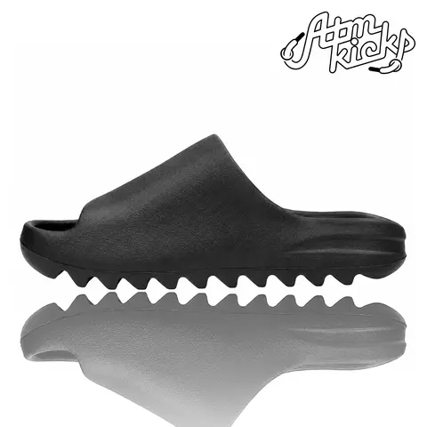 Yeezy YZY YS-01 Black Unisex Minimalist All-Seasons Basic Shoes, Cushioned Lightweight Rubber Casual Walking Shoes Versatile Everyday Footwear