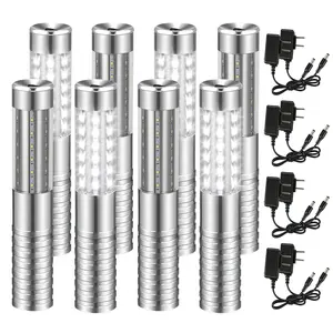 8 Pack LED Stage Light Bottle Girl Service Light Strobe Baton Light Rechargeable Bottle Service Sparklers Stick Reusable Champagne Bottle Handheld LED for Club Stage Nightclub Party Concert Event Bar Outdoor