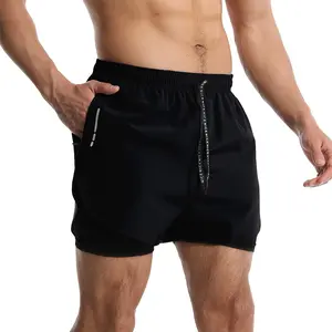 AYJKSEVEN Men’s Running Shorts 3 Inch Workout Gym 2-in-1 Pants Athletic Compression Tights spray shorts men short