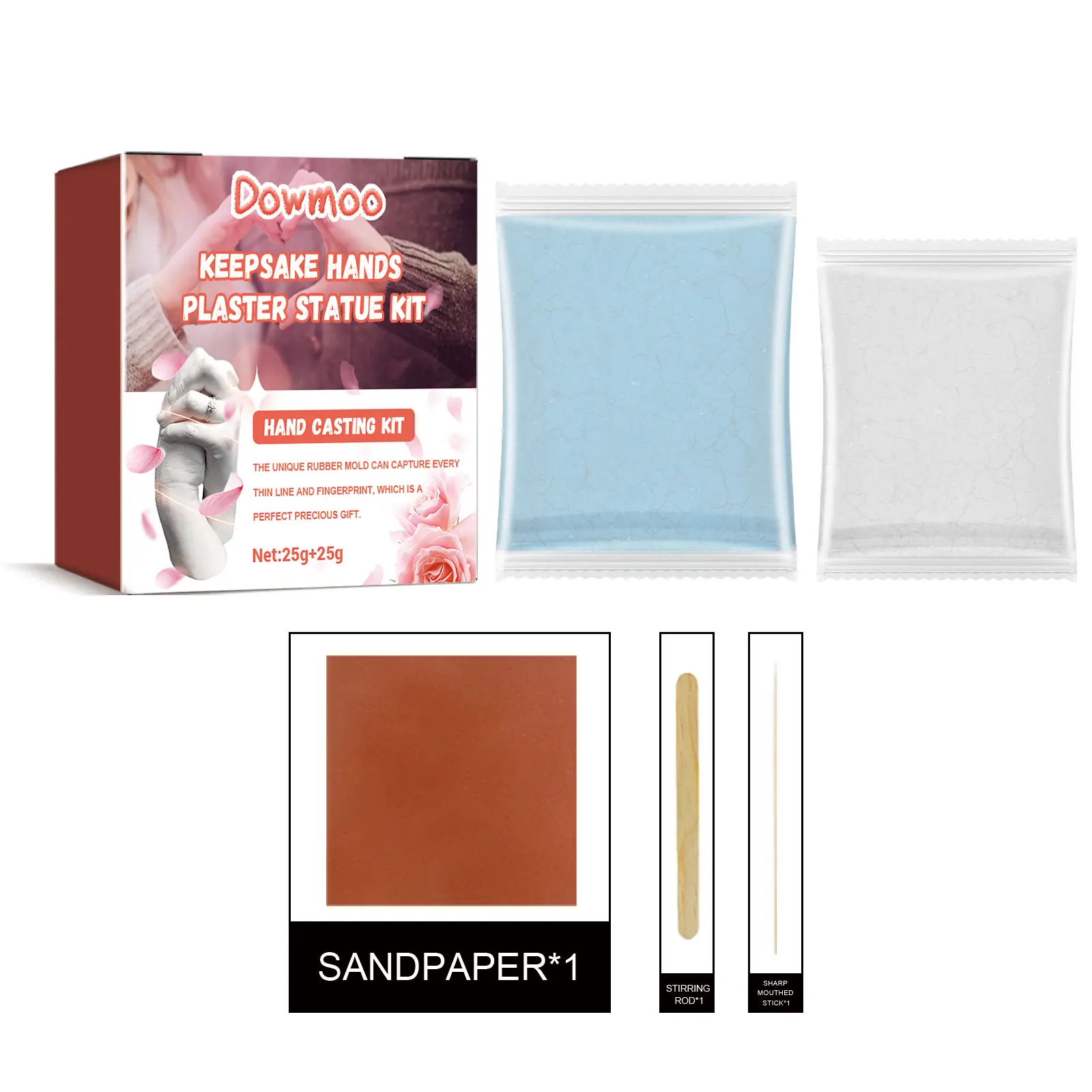DIY Hand Casting Kit, Plaster Hand Model Keepsake