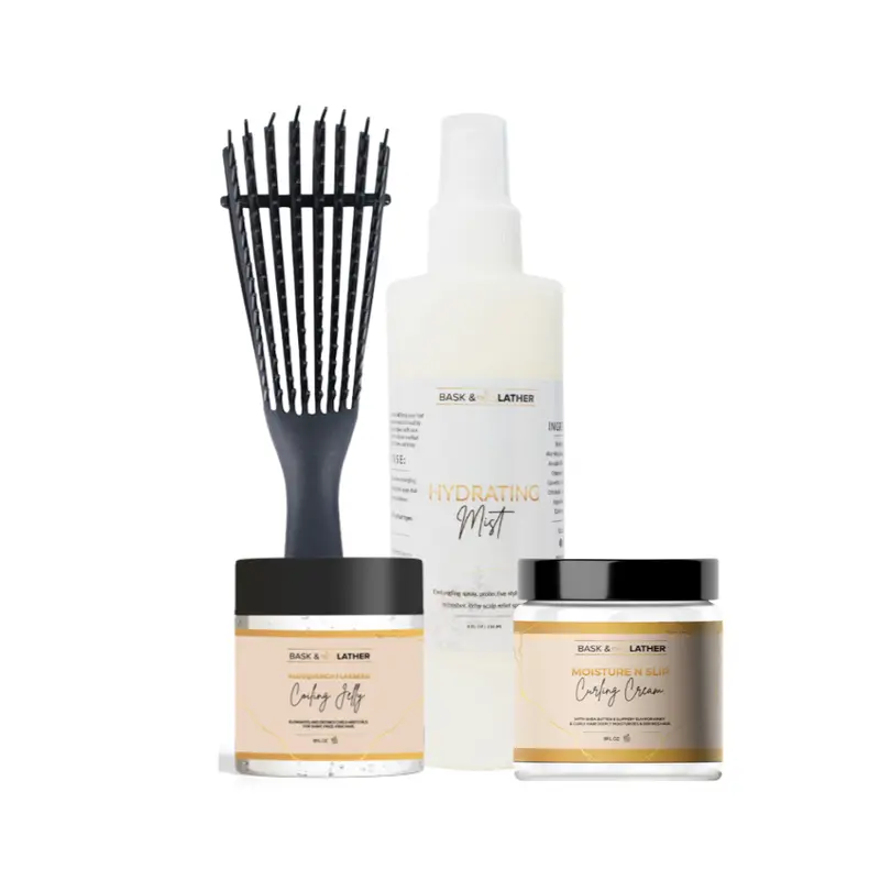 Curl and Coil Defining Bundle For Curly & Wavy Hair Coils Cream
