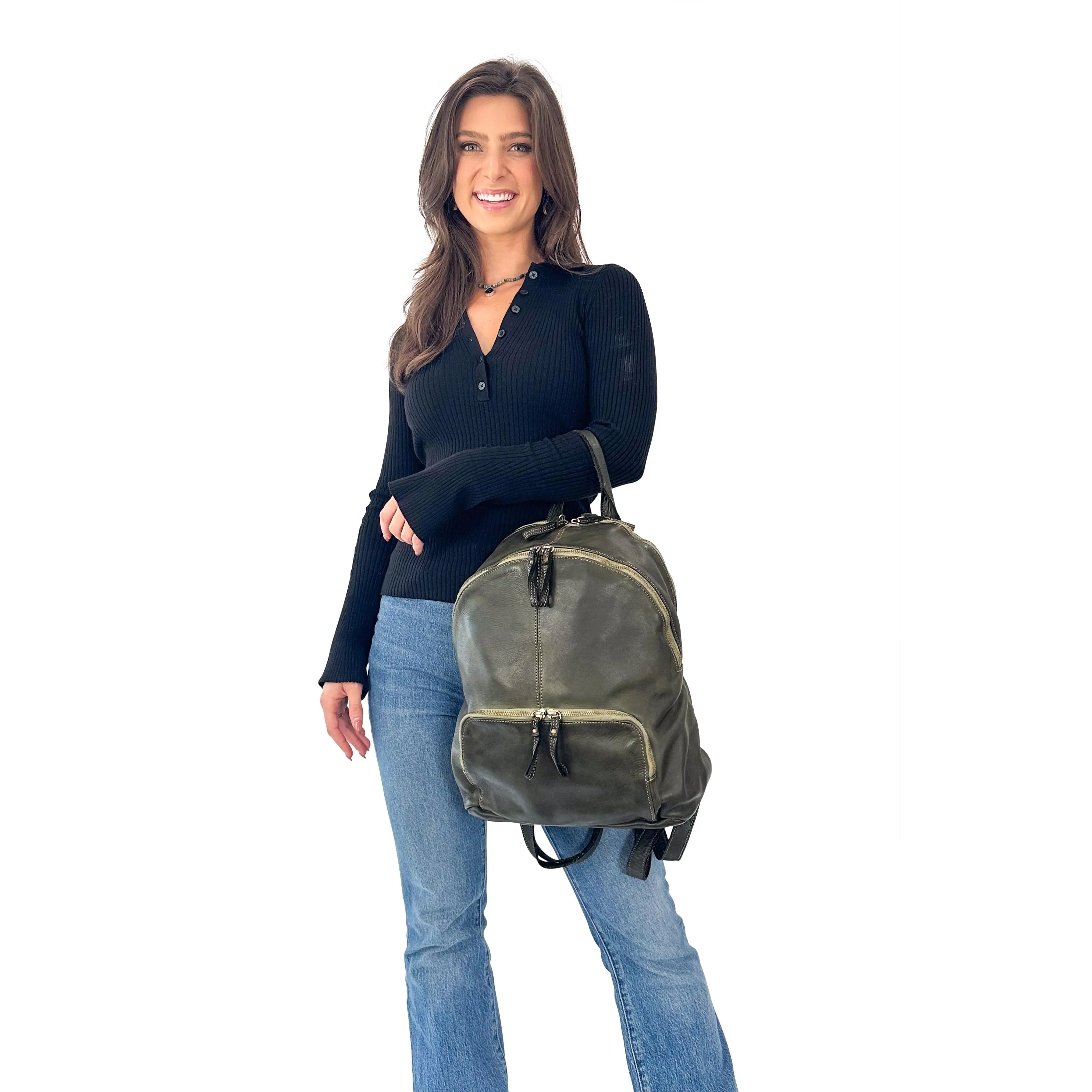 Celeste Backpack in Olive