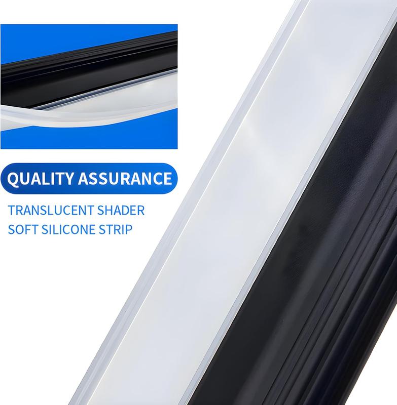Dual Material Choice! Efficient Car Wash Squeegee for Automotive Beauty - TPE/Silicone Squeegee for Windshields and Glass Surfaces (Silicone), White